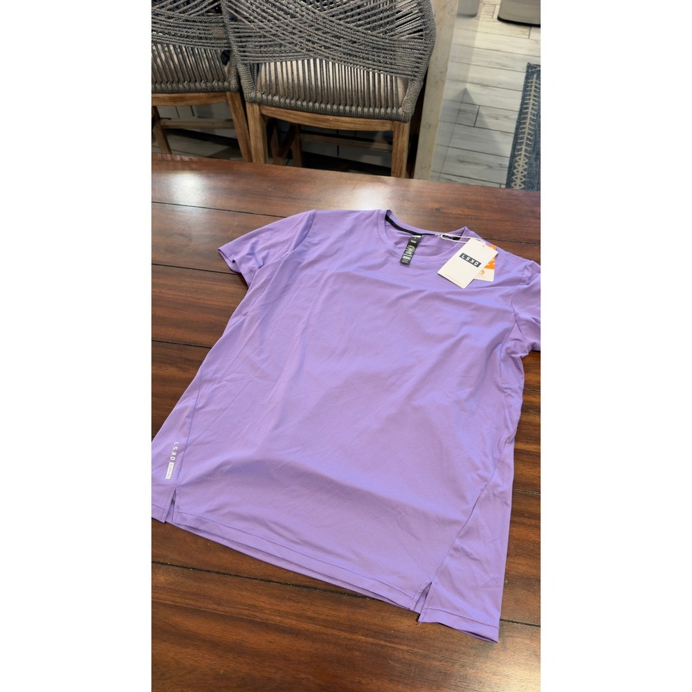 LSKD Mens Pace Running Tee Dahlia Purple Large MASS00606 Performance Shirt NWT - Picture 15 of 16